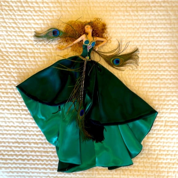 Kurt Adler Peacock Lady Doll Ornament NEW - Picture 4 of 10